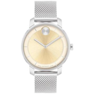 Movado Womens Bold Access Gold Dial Watch