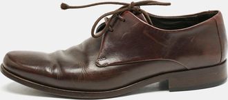 Giorgio Armani Brown Leather Classic Oxfords