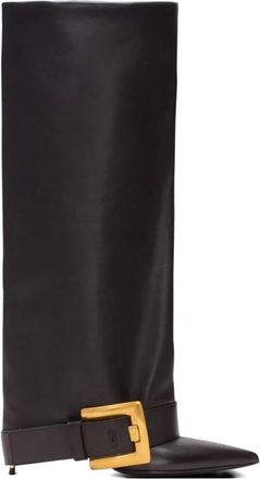 Balmain Heeled Boots, female, Black, Size: 7 1/2 US Anthem Boot