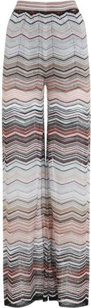 Missoni Wide Trousers, female, Multicolor, 2XS, Viscose Trousers