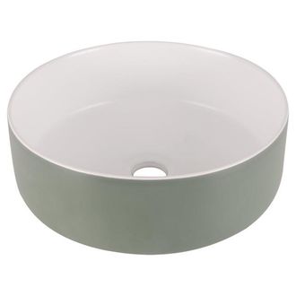 Differnz MIRA Waskom - 36x12cm - keramiek- groen/wit