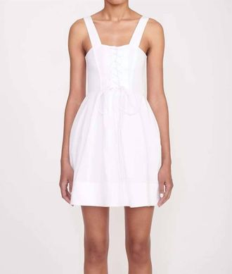Staud Mini Sutton Dress In White