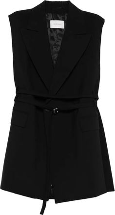 Sportmax Blazer con cintura - Nero