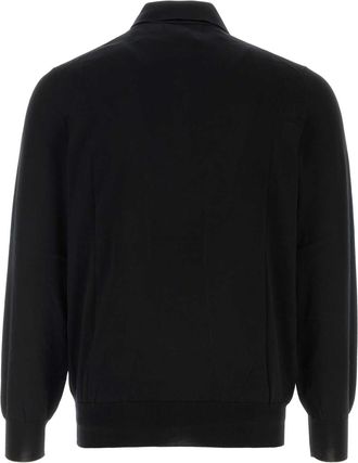 Brunello Cucinelli Mens Cotton Polo Shirt Black