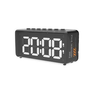 OEM Altavoz Inal&aacute;mbrico De 5,2 Para Oficina Y Hogar, Tarjeta De Sonido Dual, Espejo Electr&oacute;nico, Reloj Despertador Digital Dual