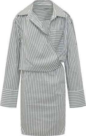 Iro Korte gestreepte poplin overhemdjurk - Dames - Shirt Kleedjes - Veelkleurig - S - Kleedjes