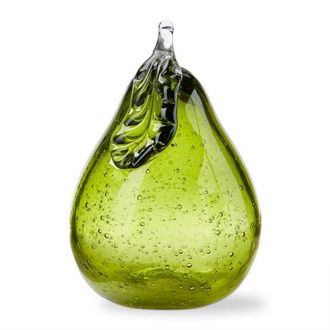 Tag Green Bubble Glass Pear Decorative Object 4.25 x 4.25 x 6.7 in at Nordstrom