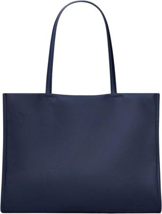 Tory Burch Ella Small Tote - Dames - Shoppers - Blauw - ONE Size - Nylon - Tassen