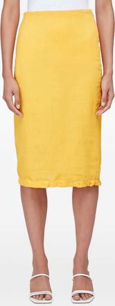 Rejina Pyo Gonna midi con zip - Giallo