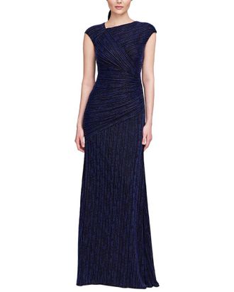 Theia Raya Asymmetric Draped Gown