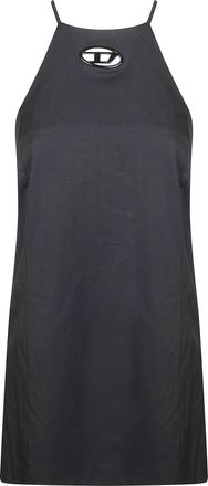 Diesel Sleeveless Halter Oval Cutout Mini Dress