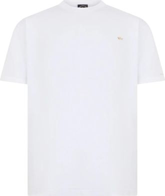 Paul & Shark Katoenen T-shirt - Heren - T-shirts - Wit - 3XL - Katoen - Tops