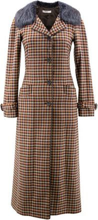 Prada Check Coat Size XXS