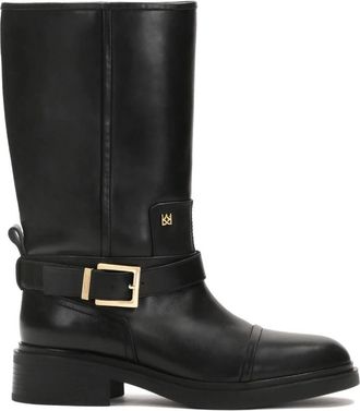 Kazar Selari High Boots - Dames - Veterlaarzen - Zwart - 40 EU - Leer - Schoenen