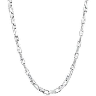 Pompeii3 Mens 14k Gold (43gram) or Platinum (80gram) 4.5mm Link Chain Necklace 22