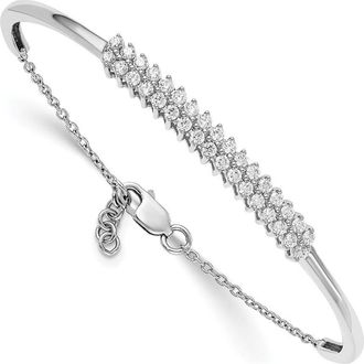 Diamond2Deal 14K Gold 1 Ct Lab Grown Diamond Bangle Bracelet