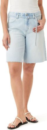 Habitual Brynn Belted Bermuda Shorts in Glacier at Nordstrom, Size 28