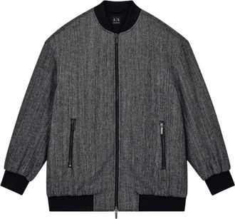 A|X Armani Exchange Bomber Jassen - Dames - Bomber jackets - Grijs - XS - Wol - Jassen