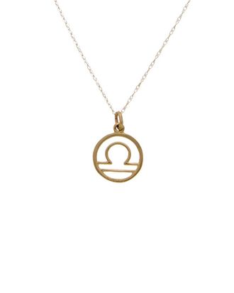 Italian Gold, Inc 10K Libra Zodiac Pendant Necklace