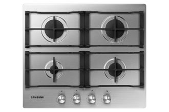 Samsung Na64h3010as Placa De Gas Empotrada De 4 Quemadores En Acero Inoxidable