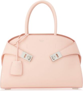 Ferragamo small Hug leather crossbody bag - women - CALFSKIN/Lamb Skin/CALFSKIN - One Size - Pink