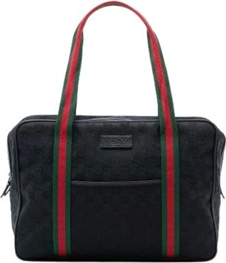 Gucci Pre-owned Tote Bags, female, Black, Size: ONE SIZE Pre-owned Business Bag