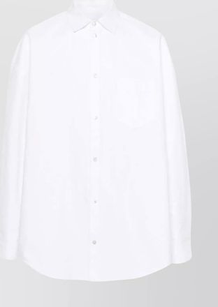Balenciaga oversized cotton shirt with chest pocket