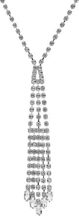 Nina Womens Della Swarovski Crystals Necklace In White