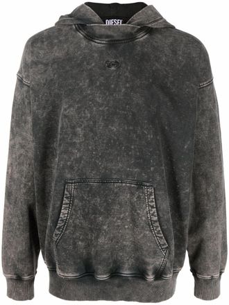 Diesel Felpa con cappuccio - Nero