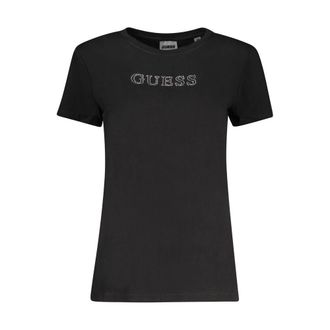 Guess Zwarte Katoenen Dames T-Shirt