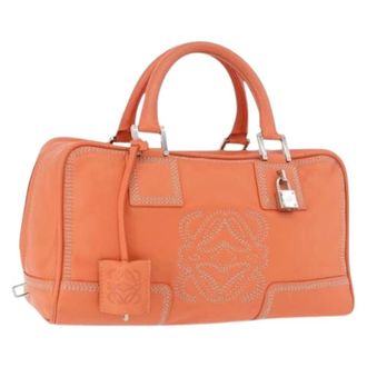 Loewe Pre-owned Hand Bag - Dames - Vintage Handtas - Oranje - ONE Size - Leer - Vintage