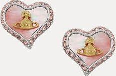 Vivienne Westwood Petra Earrings Platinum-gold-coral Platinum-gold-coral Women