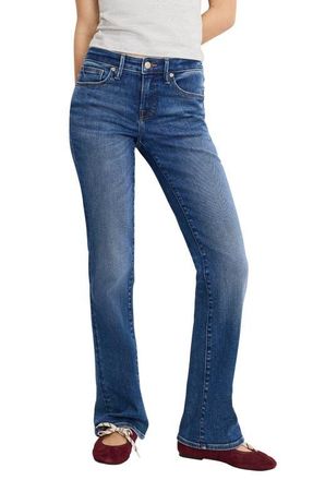 Good American Low Rise Slim Bootcut Jeans in Indigo1218 at Nordstrom, Size 10