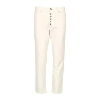 Roy Rogers Dames, Broeken, Beige, Maat: W28 Katoen