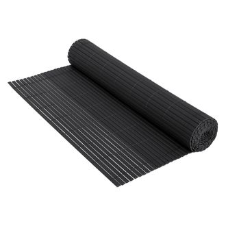 ECD Germany Ecd Germany Ca&ntilde;izo De Pvc 140x500 Cm Antracita Valla De Proteccion De 3 Pesos De Refuerzo Cortavientos Decorativo Resistente A Los Rayos Uv Para Jard&iacute;