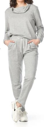Papillon Oversized Sweater With Ribbed Hem & Cuffs In Grey