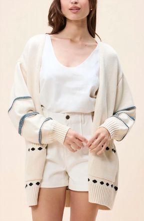 Cleobella Rumer Long Sleeve Sweater In Ivory