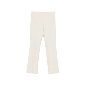 PESERICO Broeken, Dames, Wit, XS, Katoen, Slim-fit Broeken