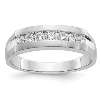 Diamond2Deal 14k Gold Lab Grown Diamond Wedding Band Ring 1/2Ct Clarity- VS Color- D-E