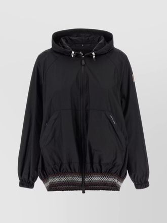 Moncler weekend hooded jacket with elastic details