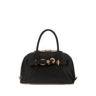 Miu Miu Black Leather Aventure Handbag