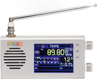 OEM Receptor De Radio De Todas Bandas, Radio Am Fm De Onda Corta Y Onda Media, Radio Port&aacute;til Lcd De Banda Completa De 3,2 Pulgadas Con Carcasa De Metal, 