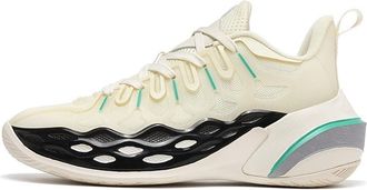 Generic Mens Basketball Shoes are Non Slip Wear-Resistant Shock-Absorbing Rebound Grip Sports Training Boots Walking Shoes(Beige,8.5 UK)