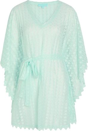 Melissa Odabash Petra Belted Cover-up Mini Dress - Mint - One Size