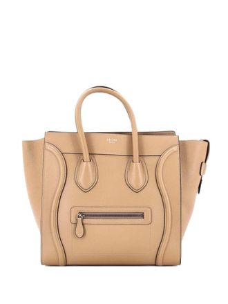 Celine Luggage Bag Grainy Leather Mini tote bag - Neutrals