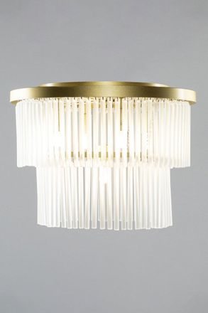 BHS Aubrey Flush Ceiling Light in Gold