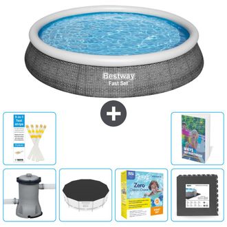 Bestway Piscina Bestway Fast Set Redonda - 396x84 Cm - 7-piezas S259