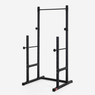 Leonardo Squat rack regolabile per bilanciere con barra pull up cross training Stavas