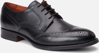base Mens Base London Bell Leather Mens Black Brogues Shoes - Size: 12