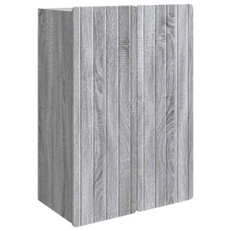 vidaXL Armario De Pared Sonoma Gris 66 X 34,5 X 92 Cm Vidaxl